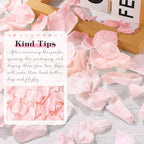 380 Pieces Real Light Pink Rose Petals Dried Rose Flower Petals for Wedding Will You Marry Me, Valentine's Day, Romantic Night,Wedding, Proposal, Anniversary, Event, Party, Special Night Decorations