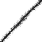 Mandala Crafts Black Tinsel Garland - Thin Metallic Foil Glitter Mini Garland for Christmas Tree, Party, Wedding Decor, and Holiday Decorations