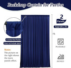 10 x 7 Feet Royal Blue Backdrop Curtain for Partie, Background Curtains for Photoshoot, Birthday, Wedding, Halloween, Thanksgiving, Christmas Day, New Year Party Decorations 5Ft x 7Ft, 2 Panels