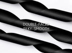 Black Satin Ribbon 1-1/2 Inch x 50 Yards Double-Faced Polyester Hair Ribbons for Women, for Gift Wrapping Paper Bows Wedding Invitations DIY Crafts