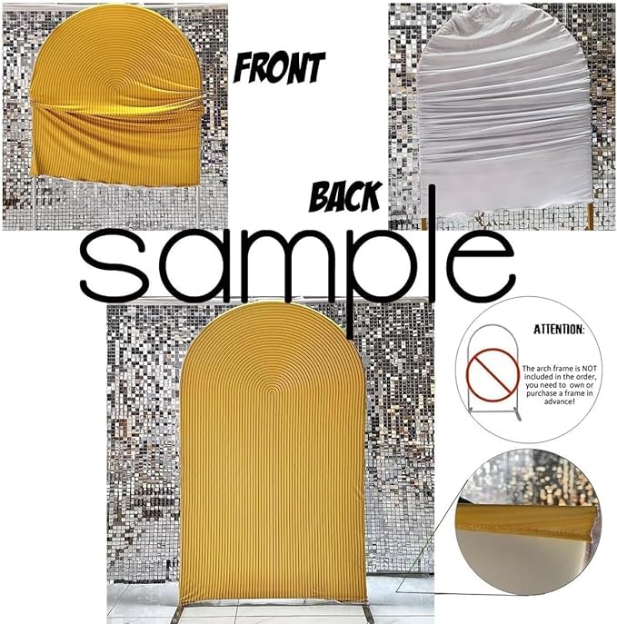 Mexico Theme Arch Stand Covers Fiesta Wedding Party Elastic Fabric Background Birthday Baptismx Baby Shower Decor Props (120x220cm(W48''H86''),G-3744)