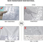 Poise3EHome 10Ft x 10Ft Silver Sequin Backdrop Curtain, Glitter Thick Satin Background Drapes, Sparkly Opaque Photography Curtain, Sequence Xmas Thanksgiving Backdrop for Wedding Party Decor