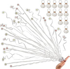48Pack White Streamer Poppers,Hand Throw Streamer Poppers,No Mess Confetti Poppers for Birthday,Wedding,Party,Celebrations,School Opening,Graduation,Retirement Party (white 48pack)