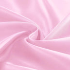 KKJIAF 1 Pack 60 Inch / 5ft Round Table Cloth, Light Pink Overlay Round Satin Table Cover, Silky Satin Dining Tablecloths for Wedding Buffet Parties Banquet Decoration