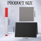 40 Pcs Food Labels for Party Buffet, 3 x 4 Inches Mini Chalkboard Signs, Food Tags Labels for Party Supplies, Small Chalk Board Signs, Catering Supplies Buffet Display, Easy to Write and Wipe