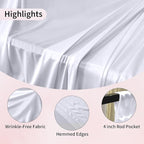 30x10ft Backdrop Curtains for Parties, 6 Panels 5x10ft Photography Backdrop Curtain with Rod Pocket,Backdrop Polyester Background Drapes,Wedding Backdrop Drapes for Birthday Baby Shower Home Decor