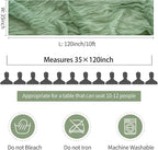 12 Pack Sage Green Table Runner Cheesecloth 35x120 Inch, 10Ft Boho Sheer Gauze Table Runner Cheese Cloth Runner for Wedding Baby Shower Fall Thanksgiving Home Decorations