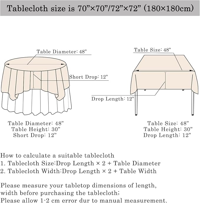 ShinyBeauty Royal Blue Table Cloths for Party 2 Packs, 72X72 Inch Sequin Table Cloth Square Shimmer Tablecloth Overlay Blue Tablecloths Rectangular for Wedding, Birthday Tables
