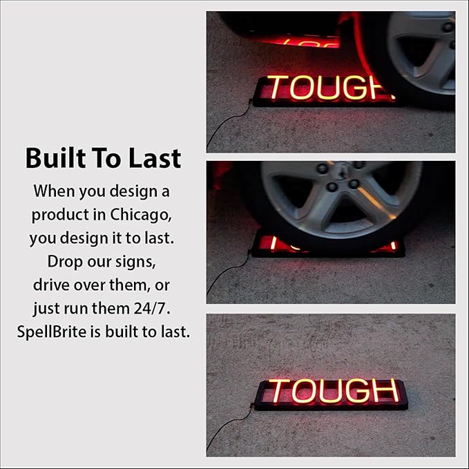 SpellBrite PINTS Sign | Beer-Related Sign with Neon Look, White LED Light Source | 17.8" x 6.3"