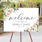 Personalized Wedding Welcome Sign, Welcome To Our Wedding Sign, Blush Pink Wedding Sign, Wedding Welcome Sign, Wedding Sign, Blush Pink Wedding Decor, Blush Pink Wedding Decorations