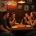 Pizza Neon Sign,Colorful Pizza Neon Signs for Wall Decor,Pizza Shaped Led Signs for Business Fast Food,Dimmable Pizza Neon Lights forKitchen,Light up Pizza Sign for Restaurant Pizza Shop