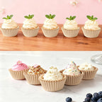 2 inch 1000-Count Mini Cupcake Liners Bright Colorful Muffin Baking Cups, Odorless,Baking Paper Cups for Baking Candy Cooking，Upgraded & Food Grade Grease-Proof Paper (Brown, 2 Inch)