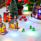 Jetec LED Christmas Fake Snow Blanket with Lights Artificial Snow Blanket with 2 Pcs LED Lights Lighted Snowflake Table Runner for Christmas Tree Village Display Winter Party Decor(15.75''x 59.06'')