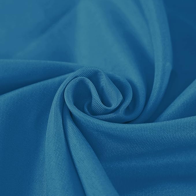 Rectangle Tablecloth 60x120 inch Washable Polyester Fabric Table Cloth for Wedding Party Dining Banquet Decoration（60x120, Mediterranean Blue）