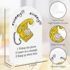 Wedding Audio Guest Book Sign Acrylic Arch Wedding Bridal Shower Baby Shower Welcome Table Signs for Ceremony and Reception Decor 7 x 5 Inches