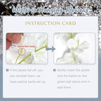 24 Pack Grey Wisteria Hanging Flowers, 3.4 Ft Fake Hanging Flowers, Artificial Wisteria Garland Vines for Wedding Room Backdrop Outdoor Patio Garden Decoration