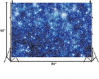 YongFoto Blue Glitter Backdrop 7x5ft Silver Light Spots Navy Blue Sequin Bokeh Photography Background Birthday Bridal Shower Wedding Photography Background Party Banner Decor Portraits Photoshoot