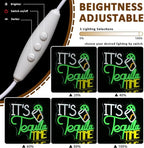It Is Tequila Time Neon Sign for Wall Decor, Tequila Led Signs, USB Dimmable Neon Lights for Beer Bar Kitchen Restaurant Home Pub Party Man Cave Club Shops Hotel Store Business Gift