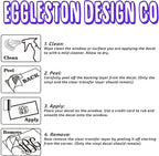 Large Custom Business Name and Website Description Text Decal Sticker for Car Windows, Signs, Schools, Doors, Windshield, Boats, RV, Coolers, and Storefronts (20 + Colors and Sizes)