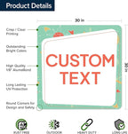 Custom Sign, Custom Street Sign, 11 Font Colors, 13 Font Styles, 4 Hole Options, 22 Sizes, 30x30 Inches, Rust Free DiBound, Fade Resistant, Made in USA by My Sign Center (Mid-Century Modern 2)