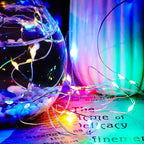 24 Pack LED Fairy Lights Battery Operated 7Ft 20Led Mini String Lights Waterproof Christmas for Mason Jars Bedroom DIY Party Wedding Christmas Decor Pink