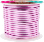 Mandala Crafts 10 Gauge Anodized Aluminum Craft Wire for Jewelry Making - 32 FT Colored Flexible Pink Wire - Bendable for Bonsai Armature Crafting Sculpting