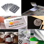 Custom Logo Stickers for Business, Personalised Logo Labels, Waterproof, Perfect for Branding & Packaging (Brushed Silver)
