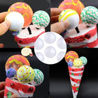 121 PCS 7 Sizes White Foam Balls Polystyrene Craft Balls for Art and Craft, Household, School Projects and Christmas Easter Painting Activity .8’’, 1’’, 1.2’’, 1.6’’, 2’’ Inches