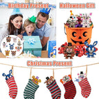 lasama Action Figures, 8Pcs Game Figurines Toys with 50PCS Sticker for Video Games Fans, 2.6 Inch Collectible Playset for Boys and Girls for Cake Toppers Decorations