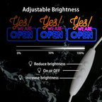 Ineonlife Open Neon Signs,Bright Led Light High Visibility Advertisement Board Electric Display Sign Walls Window Door Bar Shop Coffee Salon Hotel Store(USB Powered/13.4 * 11.8 in)
