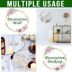 Tuanse 18 Pcs 12 Inch Round Mirrors Centerpieces for Tables, Table Mirrors, Mirror Plates Set, Circle Glass Trays for Wedding, Baby Shower, Party Decorations, Crafts, Christmas, 2mm