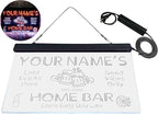 ADVPRO Personalized Your Name Custom Home Bar Beer Established Year Dual Color LED Neon Sign White & Orange 12 x 8.5 Inches st6s32-p1-tm-wo