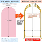 HEMMOTOP Pink Arch Backdrop Cover 7.2 ft (No Arch Stand), Spandex Arch Covers Stretchy Backdrop for Balloon, Birthday Party, Baby Shower, Banquet Arch Decoratio