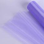 Crystal Organza Fabric Tulle - 16" by 50 Yards Sheer Fabric for Wedding Party Decoration Bridal Shower Tutu Roll Netting Spool Ribbon Wrapping (Lavendar)