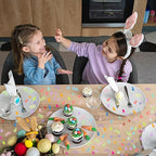 2000Pcs Easter Table Confetti, Bunny Rabbit Egg Chicken Shape Glitter Metallic Foil Table Scatters Spring Party Decorations