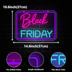LED Business Neon Sign, Led Neon Light Signs for Store Shop Malls Bright Advertisement Sign for Wall Decor Window Dimmable USB Powered(14.6" × 10.6")