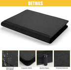 Premium Ringless Trading Card Binder - 1024 Capacity, 16 Side-Loading Pockets per Page, Archival Quality Protection & Anti-Slip Spine for TCG, MTG, Sports Cards (Black1)