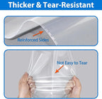 PigPotParty 12"x15" Self-Sealing Clear Cellophane T-Shirt Bags with Adhesive, 100 Pack Plastic Cello Packaging for Clothes, Gifts, Magazines, A4, Envelope, Letter & Small Business Use