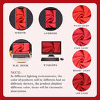10ft x 10ft Red Backdrop Curtains for Parties, Fabric Satin Background Curtain with Rod Pockets for Weddings, Birthday, Baby Shower, Photography, Graduation Party Backdrop Drapes, 2 Panels