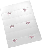Linked Hearts Printable Place Cards, Burgundy (Choose Color), Set of 60 (10 Sheets), Laser & Inkjet Printers - Wedding, Party, Dinner, and Special Events - Made in the USA