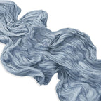1 Pack Dusty Blue Cheesecloth Table Runner 35x120 Inch 10Ft Rustic Gauze Cheese Cloth Table Runner Sheer Cheesecloth Table Runners for Wedding Party Bridal Shower Decoration
