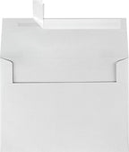 LUXPaper A7 Invitation Envelopes | Peel & Press | 5 1/4" x 7 1/4" | Gray | 80lb. Text | 100% Cotton | 50 Qty
