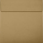 LUXPaper Square Invitation Envelopes | Peel & Press | 5 3/4" x 5 3/4" | Grocery Bag Brown | 70lb. Text | 50 Qty