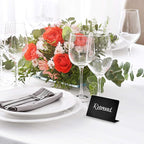 30 Pack Mini Chalkboard Signs 3x4 for Buffet & Table Use – Small Reusable Food Labels - Plastic Blackboard Display Cards for Wedding - Catering Vendor - Booths Party Tables & Bakery Displays