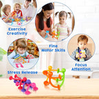 OleOletOy Suction Fidget Toys for Kids: 42 Pack Suction Cup People Toys - Sensory Toys for Autism Kids Calming - Quiet Fidgets for Classroom Prizes - Gifts for Stocking Stuffers Goodie Bag Party Favor
