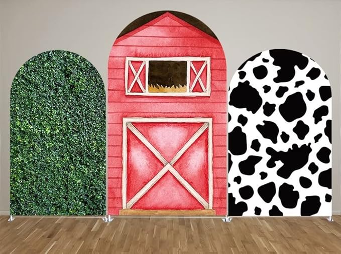 Arch Backdrop Chiara Arch Stand Covers Stretchy Spandex Fabric Farm Door Background for Birthday Baby Shower Party Decoration