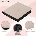 20-Pocket Card Binder, Trading Card Binder Holds 2000 Cards, Premium Zippered Trading Card Album Compatible with TCG, Game & Sports Cards (Ivory White)