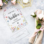Wedding Sign，For The Kiddos Wedding Sign, Weddings Supplies 5x7 Inch, Kids Wedding Activities Acrylic Plaque, Please Help Yourself Sign, Wedding Signs for Ceremony And Reception decorative-signs184
