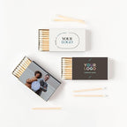 Weddingstar Matchboxes Stickers for Corporate Gift - Your Business Logo - Pack of 50 Navy