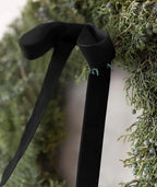 Black Velvet Ribbon 1.5'' 25 Yards for Christmas Tree, Gift Wrapping, Flower Bouquet, Wreath Decorations, Bow Making